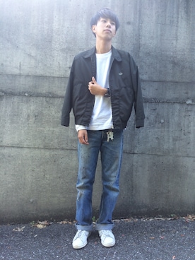 「EDWIN（エドウィン）のアイテム（スウェット）」を使った、アヤトさん（メンズ・173cm）の秋コーディネート