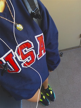 「USA」｜「アイテム（アクセサリー）」を使った、ゆうちゃぴ さん（レディース・158cm）の秋コーディネート