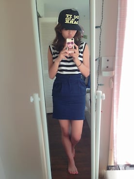 ♡AMI♡さん（レディース・160cm）の夏コーディネート