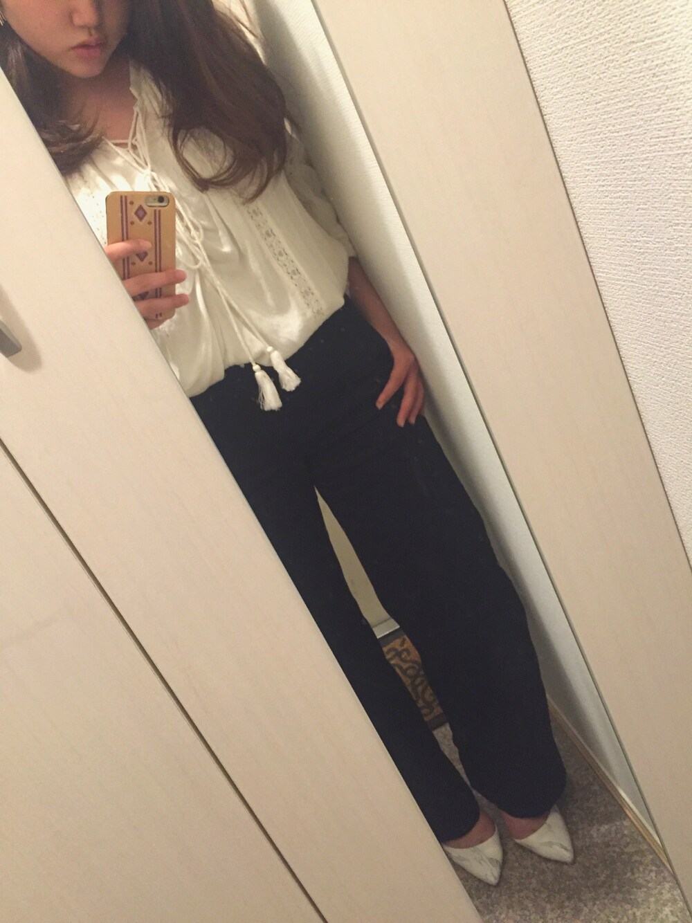 「大人カジュアル、春コーデ、Ungrid、COCO DEAL、FOREVER 21、ESPERANZA、シンプル、ゆるコーデ」｜「Ungridのアイテム（その他、ベージュ系）」を使った、Yuriさん（レディース・153cm）の春コーディネートの1枚目の写真