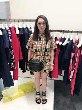 「Marc by Marc Jacobs（マークバイマークジェイコブス）のアイテム（メッセンジャーバッグ）」を使った、popcorn さん（レディース・165cm）の秋コーディネート