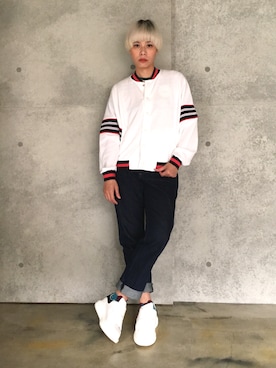 「miu miu（ミュウミュウ）のアイテム（パンツ）」を使った、Joycechangさん（レディース・163cm）の春コーディネート