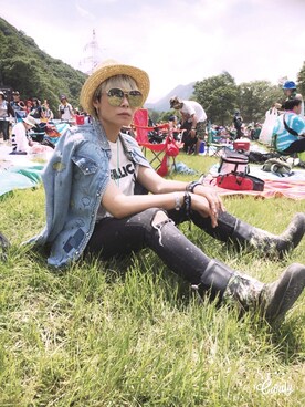 「WBSJのアイテム」を使った、Joycechangさん（レディース・163cm）の夏コーディネート