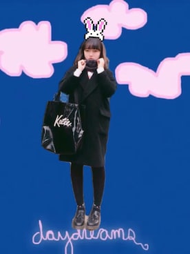 「I am I in fact...（アイアムアイインファクト）のアイテム（その他アウター）」を使った、MIOさん（レディース・158cm）の冬コーディネート