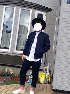 「アイテム（MA-1）」を使った、ますちさん（メンズ・170cm・20代）の春コーディネート