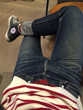 「SAINT JAMES（セントジェームス）のアイテム」を使った、Jack .さん（メンズ・170cm）の秋コーディネート