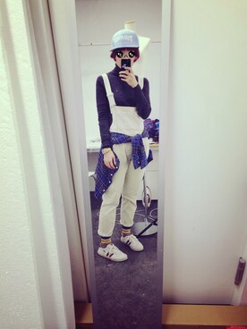 「Factor=（ファクターイコール）のアイテム（オールインワン・サロペット）」を使った、Petrouchkaさん（レディース・160cm）の冬コーディネート