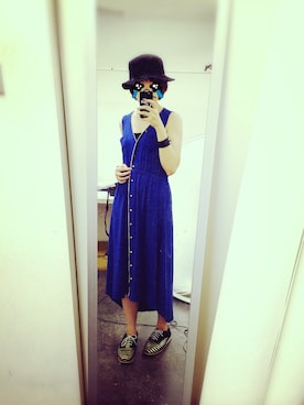 「CABANE de ZUCCa（カバンドズッカ）のアイテム（アクセサリー）」を使った、Petrouchkaさん（レディース・160cm）の夏コーディネート
