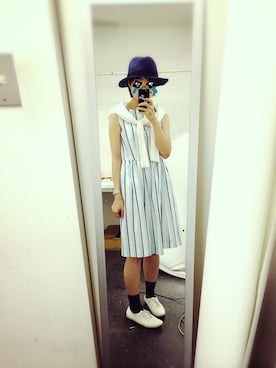 「FRED PERRY（フレッドペリー）のアイテム（アナログ腕時計）」を使った、Petrouchkaさん（レディース・160cm）の夏コーディネート