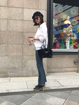 「イズカジ」｜出岡美咲(izu)さん（レディース・168cm）の秋コーディネート