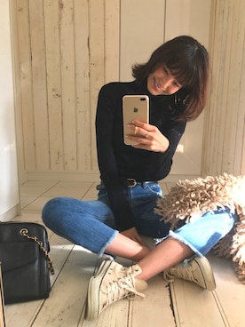 「イズカジ」｜出岡美咲(izu)さん（レディース・168cm）の冬コーディネート