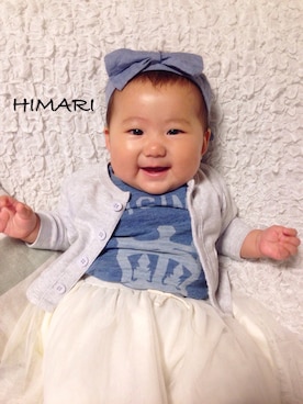 「RCWB（アールシーダブリュービー）のアイテム」を使った、himamamanさん（キッズ・70cm）の春コーディネート