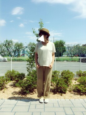 aya☺︎さん（レディース・159cm）の夏コーディネート