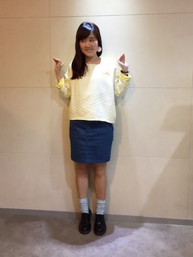 「Dr. Martens（ドクターマーチン）のDr.Martens (ドクターマーチン)/1461 3EYE GIBSON SHOES（その他シューズ）」を使った、vickyさん（レディース・163cm）の秋コーディネート