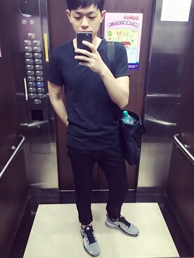 「flyknitmax」｜Chang Kengさん（メンズ・176cm）の秋コーディネート