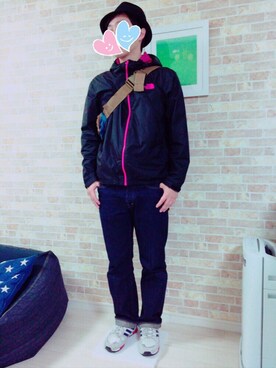 「アディダスオリジナルス」｜「アイテム（マウンテンパーカー）」を使った、KYO-HEIさん（メンズ・172cm）の秋コーディネート