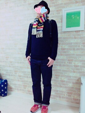 「CABANE de ZUCCa（カバンドズッカ）のアイテム（バッグ）」を使った、KYO-HEIさん（メンズ・172cm）の秋コーディネート