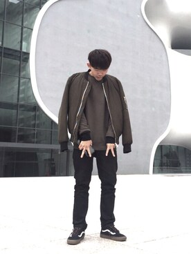 「Taichung」｜「アイテム（その他アウター）」を使った、Gorbinzsheさん（メンズ・170cm）の冬コーディネート