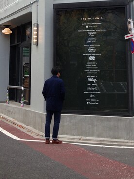 「tricker's」｜「アイテム（その他アウター）」を使った、しょこんたさん（メンズ・175cm）の冬コーディネート