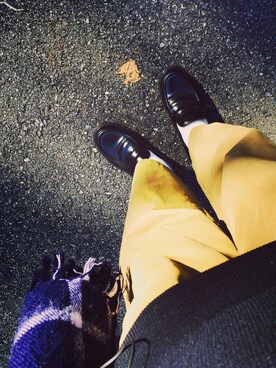 「SLOW（スロウ）のアイテム（パンツ）」を使った、miya .さん（レディース・162cm）の冬コーディネート