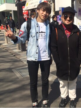 「JOYRICH」｜「アイテム（デニムジャケット）」を使った、Gaku Ishikawa さん（メンズ・165cm）の春コーディネート
