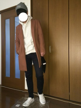 「Saturdays NYC（サタデーズ ニューヨークシティ ）のアイテム（バッグ）」を使った、keigoさん（メンズ・174cm）の冬コーディネート