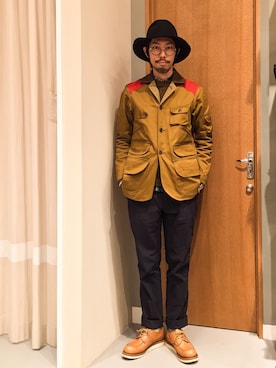 「RED WING（レッドウィング）のアイテム（ブーティ）」を使った、Ryousuke さん（メンズ・173cm）の秋コーディネート