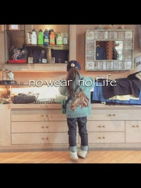 「カウチン」｜komaさん（キッズ・110cm）の春コーディネート