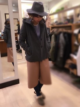 「BEAMS LIGHTS」｜「アイテム（その他アウター）」を使った、TOMA22さん（レディース・163cm）の冬コーディネート