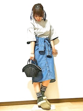 「アイテム（シャツワンピース）」を使った、TOMA22さん（レディース・164cm・20代）の春コーディネート