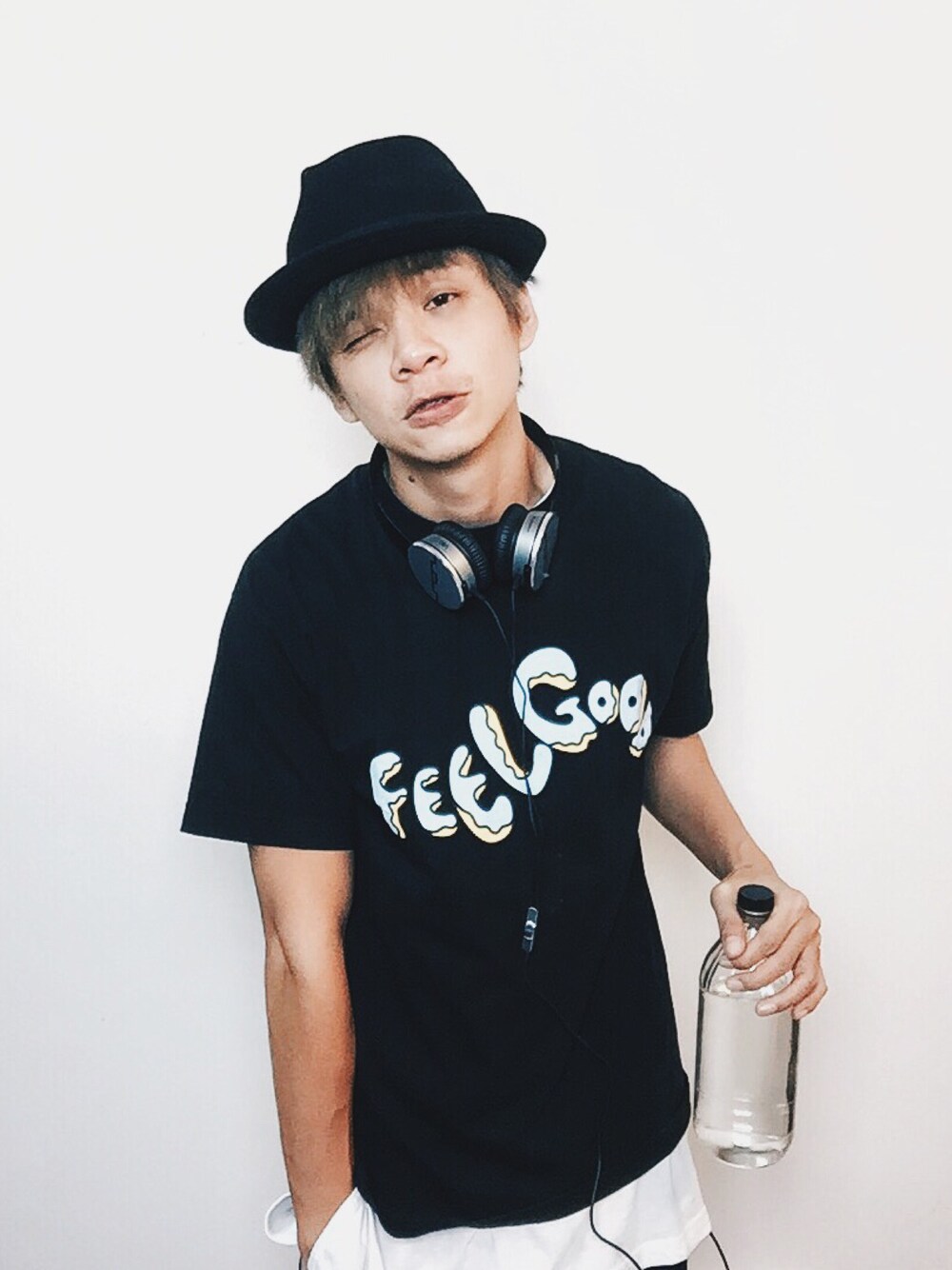 「はるコーデ、dannyone、summer、malaysia」｜「ODD FUTUREのアイテム（Tシャツ/カットソー、ブラック系）」を使った、DannyOne 溫力銘さん（メンズ・172cm）の春コーディネートの1枚目の写真