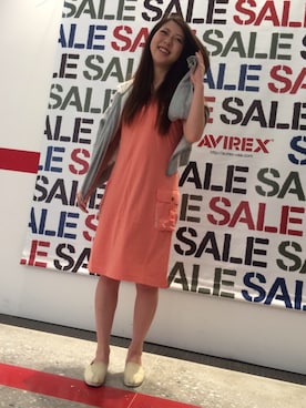 「海スタイル」｜「アイテム（ワンピース/ドレス）」を使った、TANAKAさん（レディース・158cm）の夏コーディネート