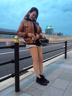 「スポーツmix」｜TANAKAさん（レディース・158cm）の夏コーディネート