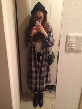「PAMEO POSE（パメオポーズ）のアイテム（その他アウター）」を使った、Naoko Imaiさん（レディース・157cm）の秋コーディネート