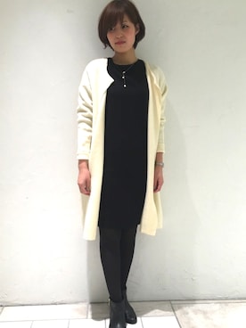 「TONAL（トーナル）のアイテム」を使った、NATSUKOさん（レディース・167cm）の冬コーディネート