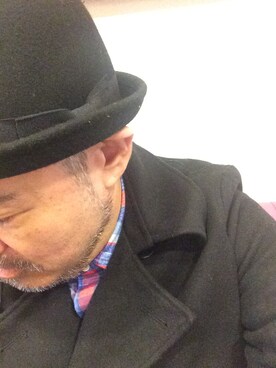 「アイテム（ピーコート）」を使った、HiSAさん（メンズ・176cm）の冬コーディネート