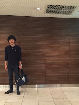 「JOHN LAWRENCE SULLIVAN accessory（ジョンローレンスサリバンアクセサリー）のアイテム（パンツ）」を使った、さわさん（メンズ・171cm）の秋コーディネート