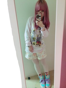 「モンチッチ」｜あじじまあじこさん（レディース・153cm）の秋コーディネート