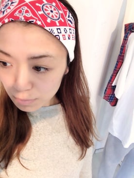 「マリン」｜「アイテム（スウェット）」を使った、ot&e asamiさん（レディース・170cm）の春コーディネート