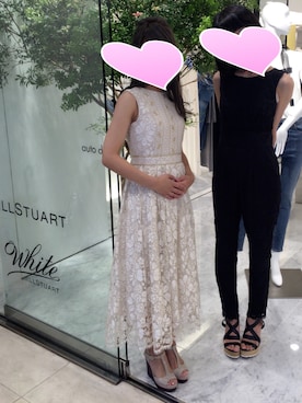 「JILL STUART（ジルスチュアート）のアイテム（オールインワン・サロペット）」を使った、U さん（レディース・154cm）の夏コーディネート