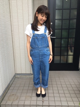 「アイテム（サロペット/オーバーオール）」を使った、yuriさん（レディース・150cm・10代）の夏コーディネート