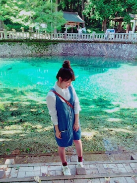 「アイテム（サロペット/オーバーオール）」を使った、yuriさん（レディース・150cm・10代）の秋コーディネート