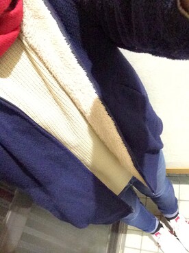 「rivet & surge（リベットアンドサージ）のアイテム（その他アウター）」を使った、きなこもちさん（レディース・160cm）の冬コーディネート