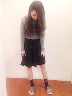 「Adam et Rope A・E・R（アダムエロペ）のアイテム」を使った、Risa♡さん（レディース・156cm）の冬コーディネート