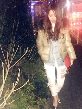 「MSGM（エムエスジーエム）のアイテム」を使った、Risa♡さん（レディース・156cm）の冬コーディネート