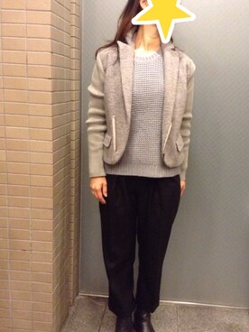 「MID by MIDWEST（ミッド バイ ミッドウエスト）のアイテム（ブーツ）」を使った、akiフォーさん（レディース・163cm）の秋コーディネート