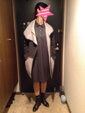 「MID by MIDWEST（ミッド バイ ミッドウエスト）のアイテム（ブーツ）」を使った、akiフォーさん（レディース・163cm）の秋コーディネート