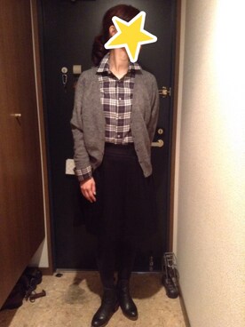 「MID by MIDWEST（ミッド バイ ミッドウエスト）のアイテム（ブーツ）」を使った、akiフォーさん（レディース・163cm）の冬コーディネート