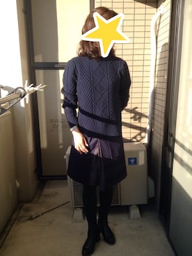 「MID by MIDWEST（ミッド バイ ミッドウエスト）のアイテム（ブーツ）」を使った、akiフォーさん（レディース・163cm）の冬コーディネート