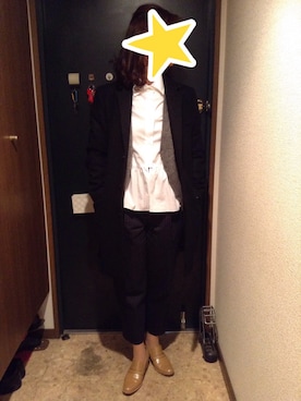 「MID by MIDWEST（ミッド バイ ミッドウエスト）のアイテム（パンツ）」を使った、akiフォーさん（レディース・163cm）の冬コーディネート